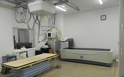 診療放射線の検査室内部の様子